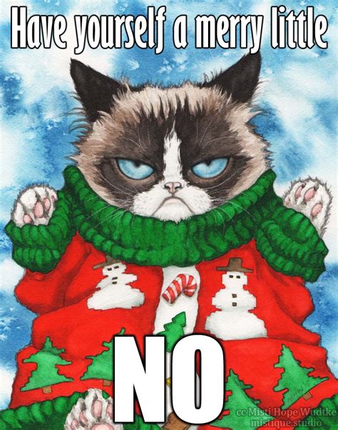 Grumpy Cats Ugly Sweater The Meme By Mistiquestudio On Deviantart