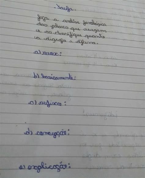 Classifique Os Advérbios Sublinhados Siga O Exemplo