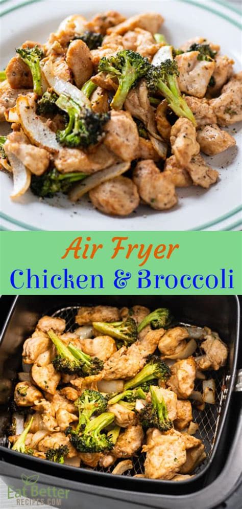 Healthy Air Fried Chicken and Broccoli in Air Fryer | Eat ...