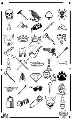 Small Tattoo Stencils For Men