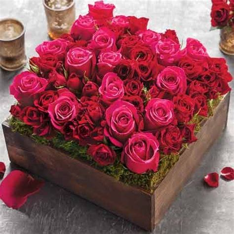 50 Lovely Rose Arrangement Ideas For Valentines Day Pimphomee Red