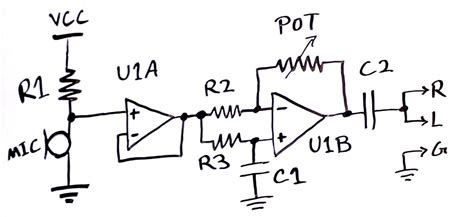 Condenser Microphone Amplifier Circuit Diagram Iot Wiring Diagram