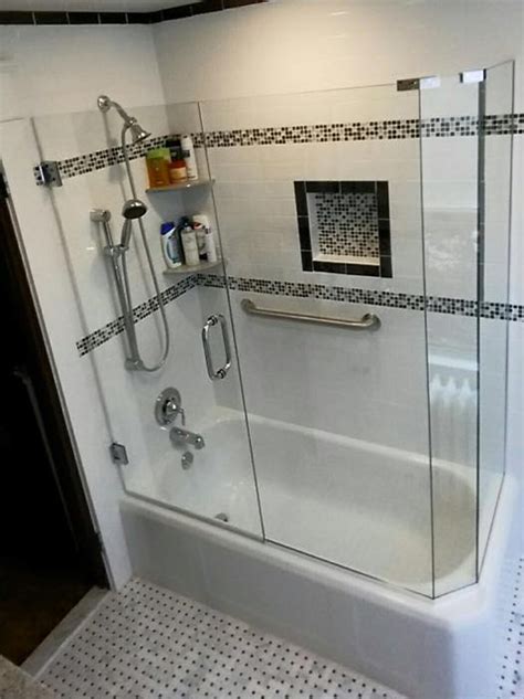 glass tub shower doors frameless glass designs