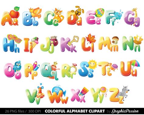 Clip Art Black White Alphabet