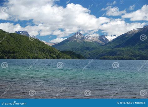 Blue Lake And Snow Mountain In Patagonia Stock Photo Image Of Cold