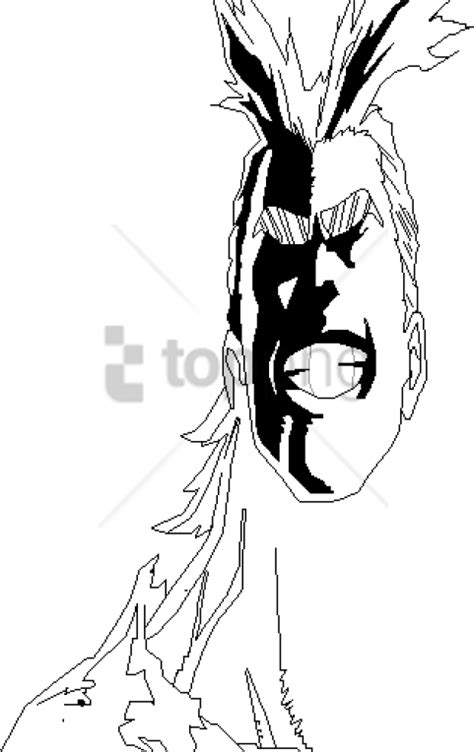 Free Png Download All Might Face Png Images Background All Might Face