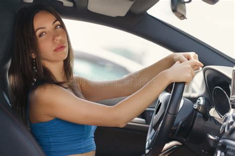 Female Driving Car Stock Photo Image Of Summer Lifestyle 57302798