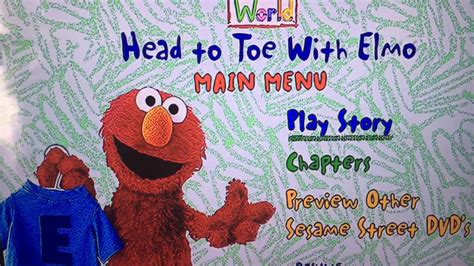 Elmos World Head To Toe With Elmo Dvd Menu Walkthrough Youtube