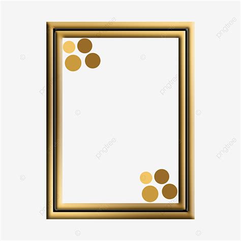 Gold Dots Clipart Transparent Background Frame Gold With Dot Edge Paper Borderline Line