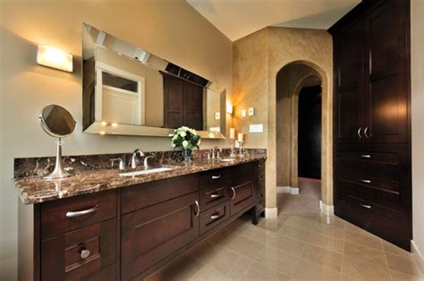 Timber bathroom counter tops flawlessly finish vanities crafted from classic furniture or antique kitchen cabinetry. Emperador Dark Marble Bathroom Countertops Ideas