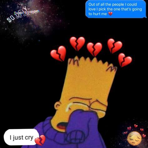 Broken Heart Bart Simpson Sad Wallpaper Pc Img Daisy