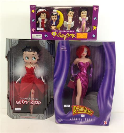 Lot Lot 3 Boxed Dolls Nrfb Includes Jessica Rabbit From Who Framed Roger Rabbit First In