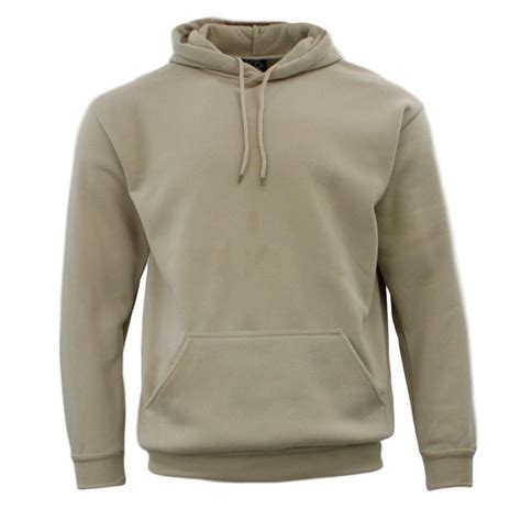 Adult Mens Unisex Basic Plain Hoodie Jumper Pullover Sweater