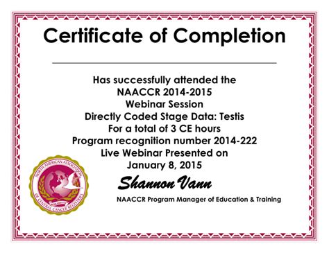 Certificate Of Completion In Word And Pdf Formats