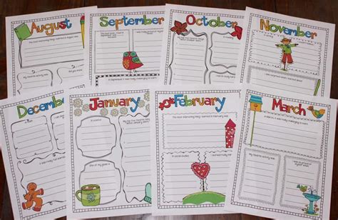 Month By Month Learning Journals Ashleighs Education Journey