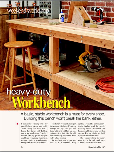 Easy to assemble garage workbench. Pin by My Info on DIY | Workbench plans, Garage workbench ...