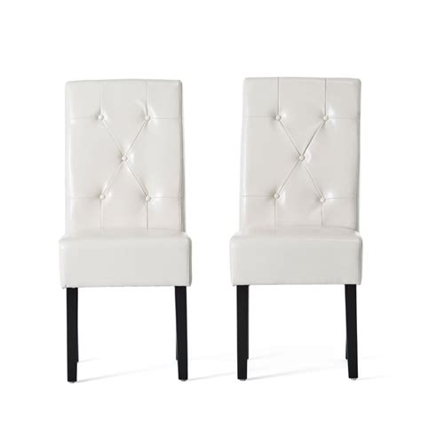 Gdf Studio San Marcos Contemporary Tufted Dining Chairs Set Of 2