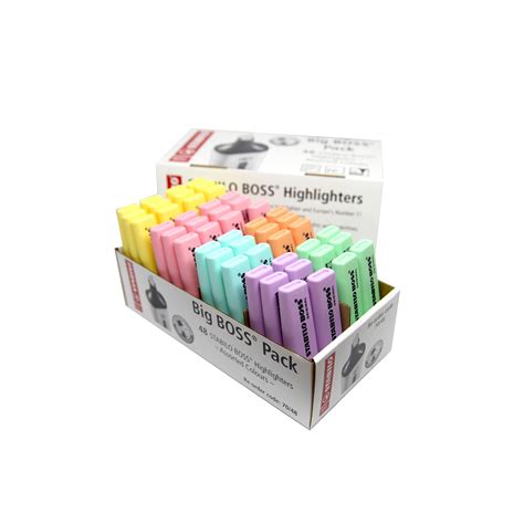 Hc1814694 Stabilo Boss Pastel Highlighters Assorted Pack Of 48
