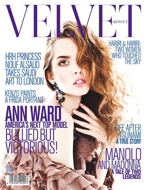 Beauty Fashion Everything Ann Wards Latest Work For Velvet