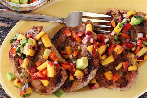 Want to know how to cook pork chops? Paleo Grilled Pork Chops with Peach Salsa | | Paleo Newbie