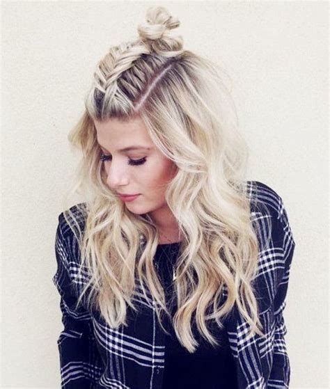 They're super cute and are also a great way to keep your hair out of your face. 10 Ideas of Half-up Bun, Perfect Hairstyle for Back to ...