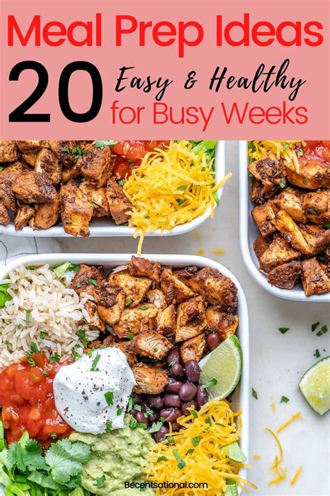 These 20 Weekly Meal Prep Ideas Are Easy And Will Help You Lose Weight I M So Happy I Found