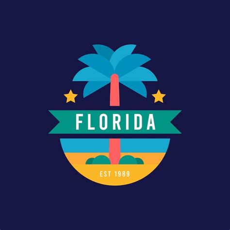 Premium Vector Flat Design Florida Logo Template