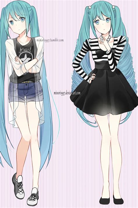 Hatsune Miku Different Fashion Styles By Sunnypoppy On Deviantart