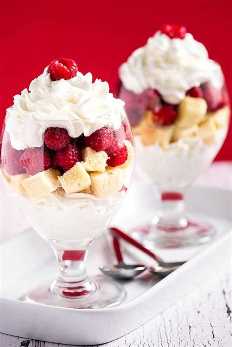Easy whipped cream is light and fluffy, with a creamy sweet vanilla flavor that is the perfect addition to almost any dessert. These easy and summery raspberry parfaits are made with ...