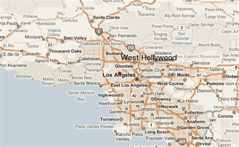 35 West Hollywood Ca Map Maps Database Source