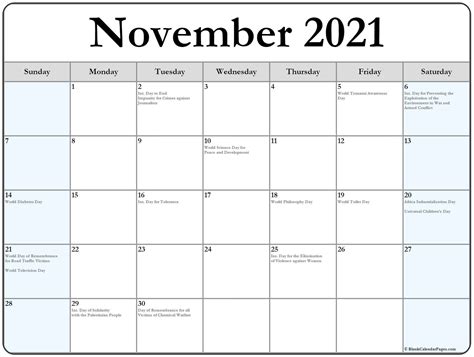 November 2020 March 2021 Calendar • Printable Blank Calendar Template