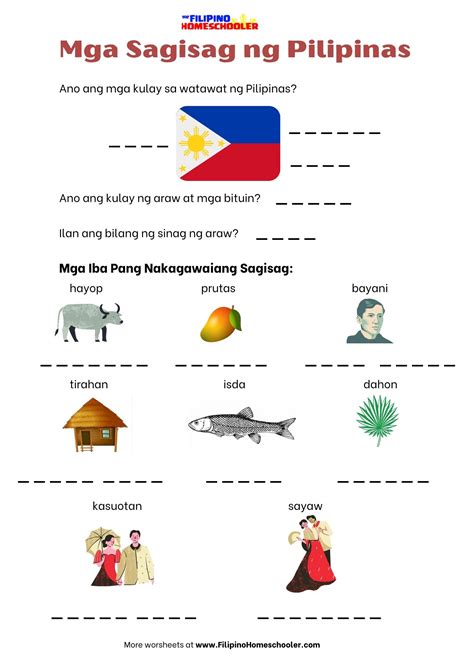 Mga Sagisag Ng Pilipinas The Filipino Homeschooler