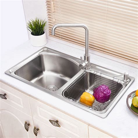 Maybe you would like to learn more about one of these? Modern Simple 304 Stainless Steel Sink Arc Design Large ...