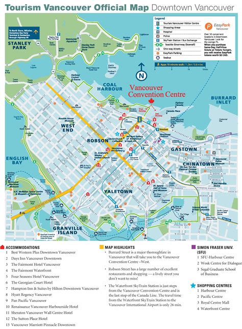 Vancouver Attractions Map