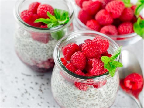 Raspberry Chia Seed Pudding Recipe And Nutrition Eat This Much