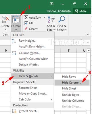 Cara Menyembunyikan Dan Menampilkan Kolom Dan Baris Pada Microsoft Excel
