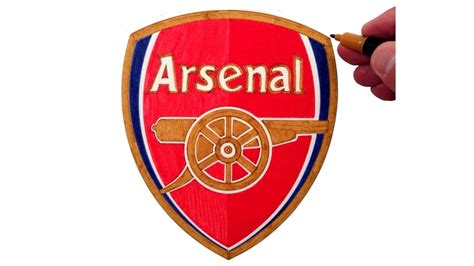 How To Draw The Arsenal Fc Logo Youtube