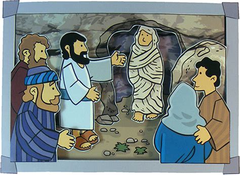 Jesus Raises Lazarus Clipart 148px Image 7