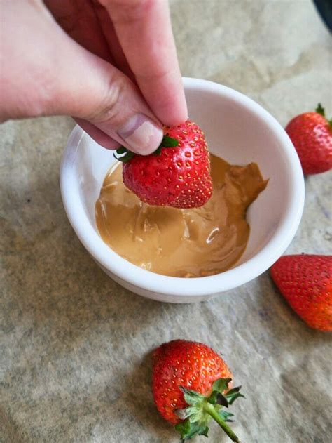 Peanut Butter Strawberries No Fuss Kitchen