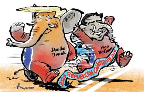 Trump Is Losing It From Desantis Cartoon Movement