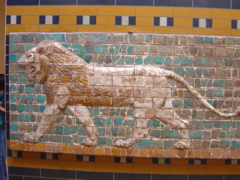 Glazed Brick Mural Ishtar Gate Babylon Mesopotamia 600bc
