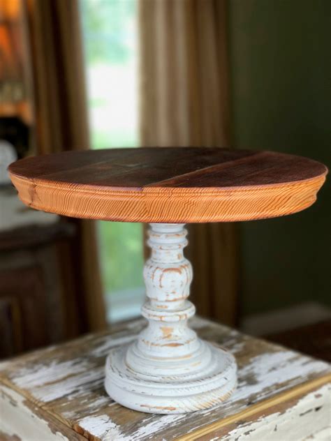 14 Wooden Cake Stand | Reclaimed Wood TCA Cake Stands | Cheese Stand
