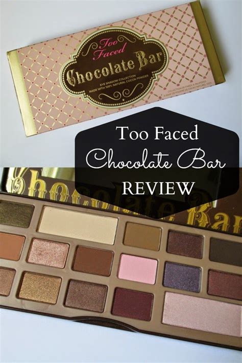 too faced chocolate bar palette worth the hype review from my vanity chocolate bar