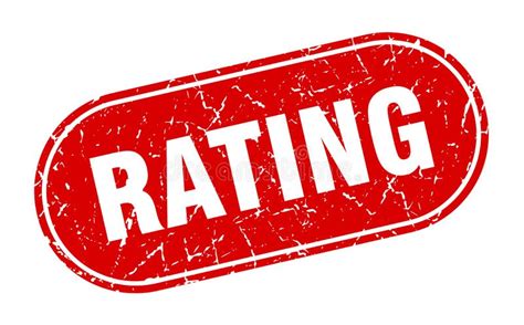 Rating Sign Rating Grunge Stamp Stock Vector Illustration Of Rubber