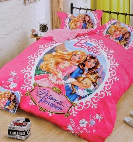 Barbie Printed Double Bed Sheet At Rs 270set Double Bed Sheets In Panipat Id 21074181188