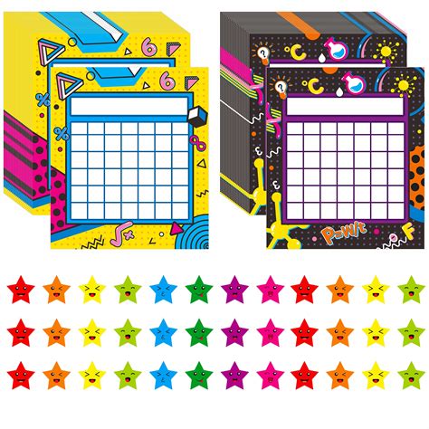 Buy 66 Pack Classroom Incentive Chart In 2 Designs With 2024 Star