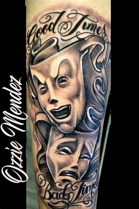 Smile Now cry later By Ozzie Mendez @ 9voltz Tattoo Studio | Tattoo art