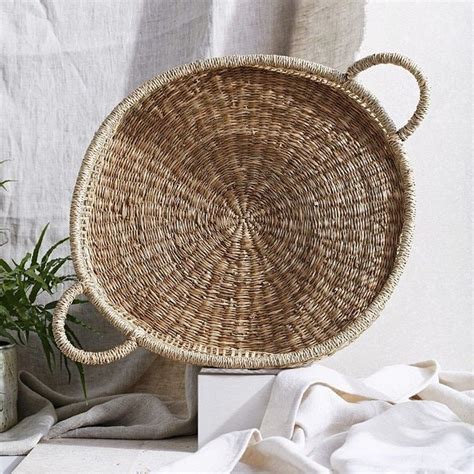 Basket tray round basket baskets tybee island beach round tray back doors beach house home improvement favorite things. Seagrass Woven Tray | The White Company in 2020 | Woven ...