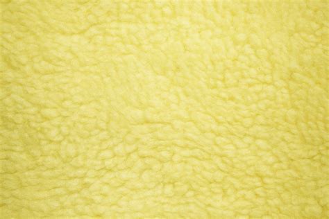 Yellow Fleece Faux Sherpa Wool Fabric Texture Picture | Free Photograph ...