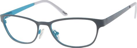 Gray Stainless Steel Full Rim Frame With Spring Hinges 1630 Zenni Optical Eyeglasses